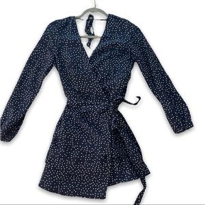 Ark & Co Long Sleeve Polka Dot Flare Dress (Like New)